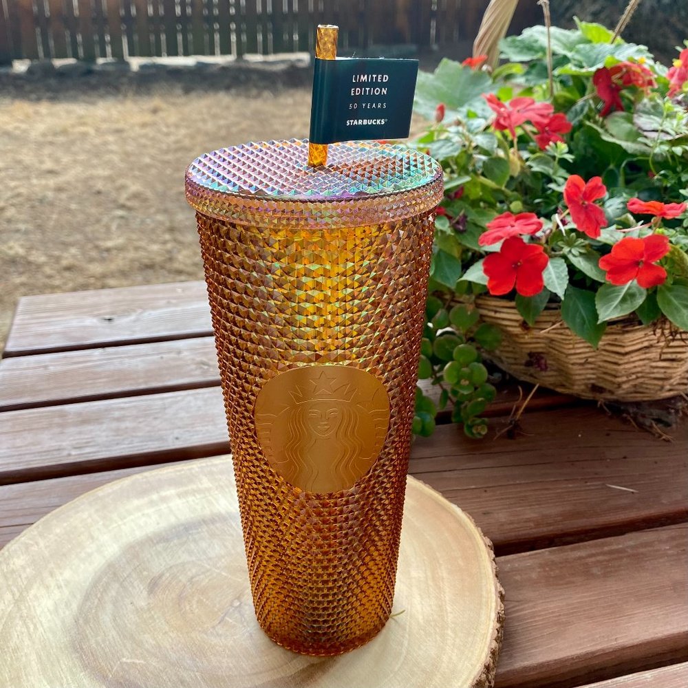 NWT Starbucks Studded 50 Years Venti 24 oz Tumbler - Picture 1 of 3